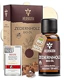 Heldengrün© BIO Zedernholzöl [100% NATURREIN] - Zedernöl Bio aus...