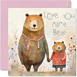 Stuff4 Herzliche Muttertagskarten für Mama – Mama Bär – Happy Birthday...