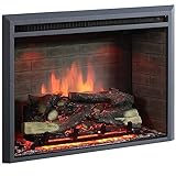 BALDERIA Calida 26' Elektrokamin - Elektrischer Einbaukamin mit 3D-Flammeneffekt...