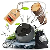 ALPENWERT® ROBUSTE Wäscheleine ausziehbar [10m Reise- & Camping Wäscheleine]...