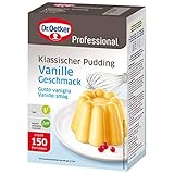 Dr. Oetker Professional Klassischer Pudding mit Vanille-Geschmack, Puddingpulver...