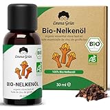 Emma Grün® Bio Nelkenöl [100% Naturrein] - Echtes Nelkenöl Bio 30ml -...