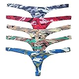 YUFEIDA Herren Tanga Unterwäsche G-String Camouflage Low Rise Briefs Unterhose...