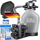 KESSER® Sandfilteranlage Sandfilter + 700g Filterbälle ersetzen 25kg...