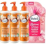 Balea 4er-Set Haarpflege: Natural Beauty 3in1 Haarmaske LOCKEN verleiht lockigem...