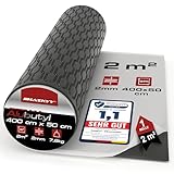 HASKYY 2mm 2qm Alubutyl BLACK Anti Dröhn Dämmmatte selbstklebend Auto Dämmung...