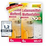 inseko 8 x Lebensmittelmotten Falle I insektizidfrei und geruchlos I Made in...