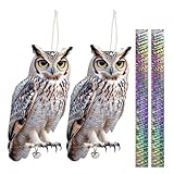 2 Stück Vogelschreck, Taubenabwehr, Taubenschreck für Balkon, Vögel...