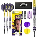 Target Darts Luke Littler Brass Soft Tip Darts Set – 19G-Pixel-Tip-Dart,...