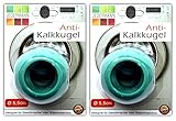 2x Magnetische Anti Kalk Kugel Ø 5,5 cm für Waschmaschine Geschirrspüler...