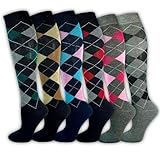 Kniestrümpfe Damen Strümpfe (6 Paar) Reitsocken Reitstrümpfe Damenstrümpfe...