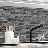 StickerProfis Küchenrückwand selbstklebend Matt-Optik - STEINWAND Luxury -...