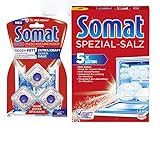 Somat Spülmaschinen Reinigungs-SET, Spezialsalz 1,2Kg + Duo Maschinenreiniger 3...