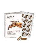 HAWLIK Vitalpilze Cordyceps CS-4 Extrakt+Pulver - 60 Kapseln im Blister - Mit Vitamin C - Kombination aus Extrakt & Pulver - Vegan