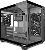 MUSETEX PC Gehäuse ATX, 3 Non-LED Lüfter vorinstalliert Gaming PC Gehäuse,...