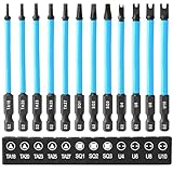 12 Stück Spezial Schraubendreher Bitset für akkuschrauber, 89mm Dreieck...