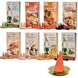 Knox Räucherkerzen Set – 8 Duftsorten (Tannenduft, Weihrauch-Myrrhe,...