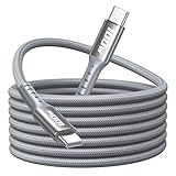 USB C auf USB C Kabel 3M, Lang Schnellladekabel USB C 100W 5A USB Typ C Kabel...