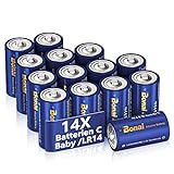 BONAI Longlife C Baby Batterien Alkaline 1,5V (14er-Pack) 7000mAh Hohe...