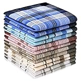 Aomig Taschentücher Herren, 12 Stück Baumwolle Stofftaschentücher Set,...