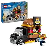 LEGO City Burger-Truck, Bauset mit Spielzeug-Auto für 5-jährige Kinder,...