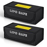 2 Stück Lipo-Sicherheitstasche, Feuerfeste Sicherheitsschutztasch, Lipo...