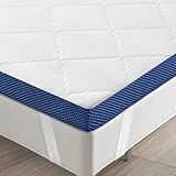 SEZMOONSI Topper 90x200cm, H3 5cm Höhe hypoallergen & atmungsaktiv Kaltschaum...