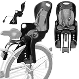 Campela Kinderfahrradsitz hinten – 2-in-1 Montage Gepäckträger & Rahmen...