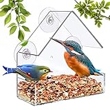 Fenster Futterhaus für Wildvögel, Transparent Wetterfest Vogelhaus...