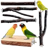 Vogelspielzeug, Sittichsitzstange, Wellensittichsitzstange, Holzständer,...