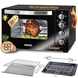 Minibackofen 28 Liter 1600 Watt, Minibackofen mit Umluft, Mini Backofen mit...