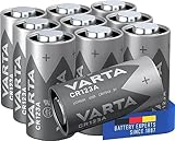 VARTA Batterien CR123A Lithium Rundzellen, 10 Stück, Lithium Cylindrical, 3V,...