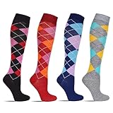 4/6 Paar Laufsocken Kniestrümpfe Stützstrümpfe Reisestrümpfe Damen lange...