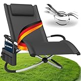 ELONEO Schaukelliege Outdoor mit Tasche, Relaxliege bis 180 kg Belastbarkeit,...
