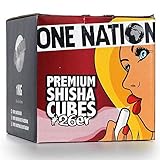 ONE NATION | 4 KG | Shisha Kohle Naturkohle aus 100% Kokosnuss - bis zu 120...