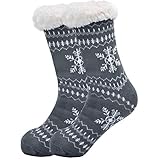 Belloxis Kuschelsocken Wintersocken Herren Warme Flauschige Dicke Hüttensocken...