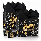 2 Stück Geschenktüte Geburtstag, 33x26x12cm Geschenktüte Groß,...