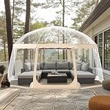 VEVOR Transparentes Zelt im Freien, 12–15 Personen, PVC-Zelt 4,5 x 4,5 x 2,4...