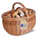 Creative Home Großer Picknickkorb Weidenkorb mit Henkel | Einkaufskorb | 44 x...