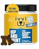 ivvi Hip & Joint - hochkonzentrierte Gelenktabletten für Hunde als Leckerli mit...