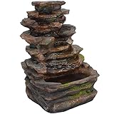 Agora-Tec® Wasserspiel & Zimmerbrunnen Slate sehr angenehmer leiser Wasserlauf...