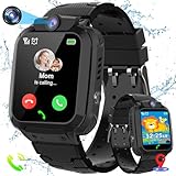 LITEYPP Kinder Smartwatch, Kinderuhr mit GPS Kinder Telefonuhr Wasserdicht IP67...