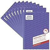 AVERY Zweckform 1720-10 Lieferschein (A5, selbstdurchschreibend, 2x40 Blatt)...