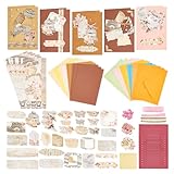 AHANDMAKER Handgefertigte DIY-Grußkarten-Sets, 15 leere Karte, 15 bunte...