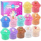 Fluffy Slime Set,12 Pack Butter Slime Set zum Selbermachen,Super Weich und Nicht...