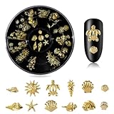 CPJJ Nail Charms Gold, Nail Charms, Charms Nägel, Nail Art Charms, 3D Gold...