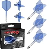 Mission Force 90 Gradient Transparent Blue NO6 - Dart Flights Medium