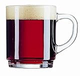 96 Glühweinbecher Glühweingläser mit Henkel gehärtetes Glas geeicht 0,2 0 2...