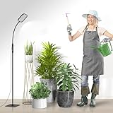 Mojimdo 264 LEDs Pflanzenlampe mit höhenverstellbarer Stange, 10W Vollspektrum...