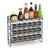 Priksia Gewürzregal Stehend & Wand - Gewürz Organizer - Gewürzregale Spice...